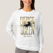 Afro Unicorn Fierce Queen T-Shirt (Vorderseite)