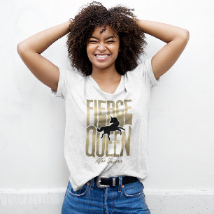 Afro Unicorn Fierce Queen Tri-Blend Shirt