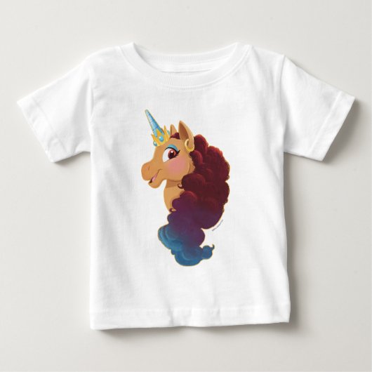 Afro Unicorn | Göttlich das Einhorn Baby T-shirt (Vorderseite)