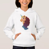 Afro Unicorn | Göttlich das Einhorn Hoodie (Vorderseite)