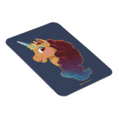 Afro Unicorn | Göttlich das Einhorn Magnet (Rechte Seite)