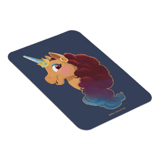 Afro Unicorn | Göttlich das Einhorn Magnet (Rechte Seite)