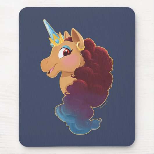 Afro Unicorn | Göttlich das Einhorn Mousepad (Vorne)