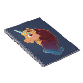 Afro Unicorn | Göttlich das Einhorn Notizblock (Rechte Seite)