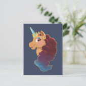 Afro Unicorn | Göttlich das Einhorn Postkarte (Stehend Vorderseite)