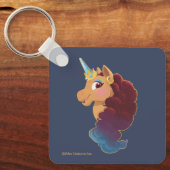 Afro Unicorn | Göttlich das Einhorn Schlüsselanhänger (Vorderseite)