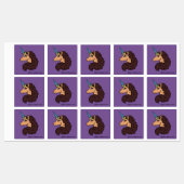 Afro Unicorn | Göttlich Etiketten (Blatt)