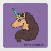 Afro Unicorn | Göttlich Etiketten (Design 2)