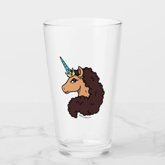 Afro Unicorn | Göttlich Glas (Vorderseite)