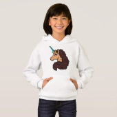Afro Unicorn | Göttlich Hoodie (Vorne ganz)