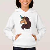 Afro Unicorn | Göttlich Hoodie (Vorderseite)