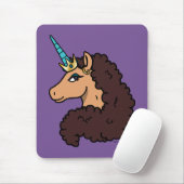 Afro Unicorn | Göttlich Mousepad (Mit Mouse)