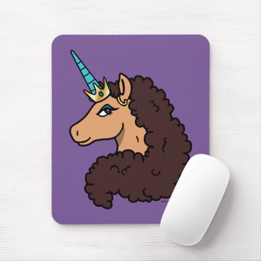Afro Unicorn | Göttlich Mousepad (Mit Mouse)
