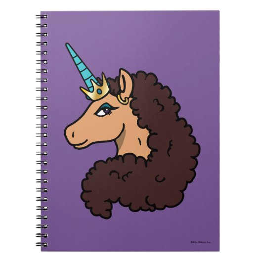 Afro Unicorn | Göttlich Notizblock (Vorderseite)