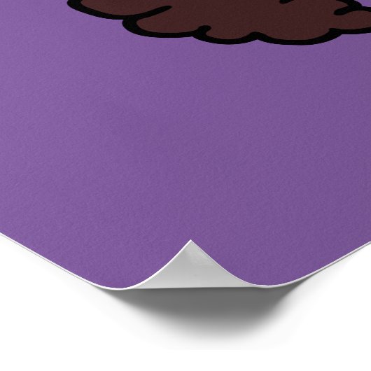 Afro Unicorn | Göttlich Poster (Ecke)