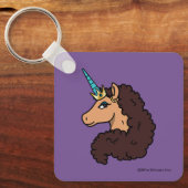 Afro Unicorn | Göttlich Schlüsselanhänger (Vorderseite)