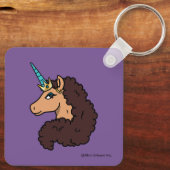 Afro Unicorn | Göttlich Schlüsselanhänger (Rückseite)