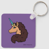 Afro Unicorn | Göttlich Schlüsselanhänger (Rückseite)