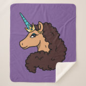 Afro Unicorn | Göttlich Sherpadecke (Vorderseite)