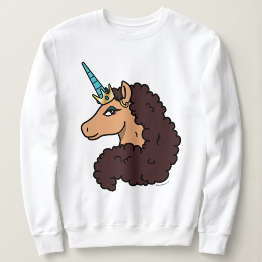 Afro Unicorn | Göttlich Sweatshirt (Design vorne)