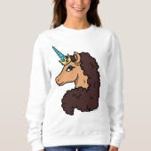 Afro Unicorn | Göttlich Sweatshirt (Vorderseite)