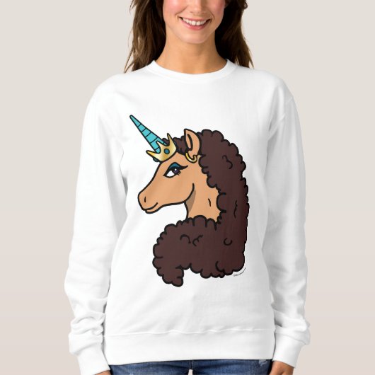 Afro Unicorn | Göttlich Sweatshirt (Vorderseite)