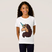 Afro Unicorn | Göttlich T-Shirt (Vorne ganz)