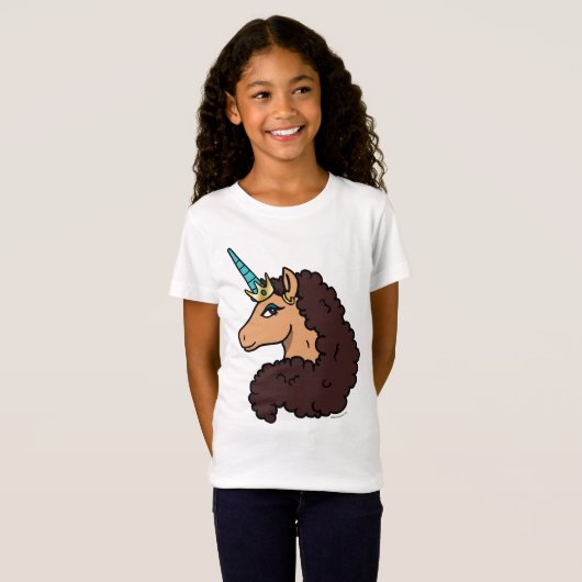 Afro Unicorn | Göttlich T-Shirt (Vorne ganz)