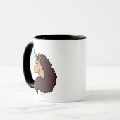 Afro Unicorn | Göttlich Tasse (Vorderseite Links)