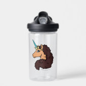 Afro Unicorn | Göttlich Trinkflasche (Vorne)