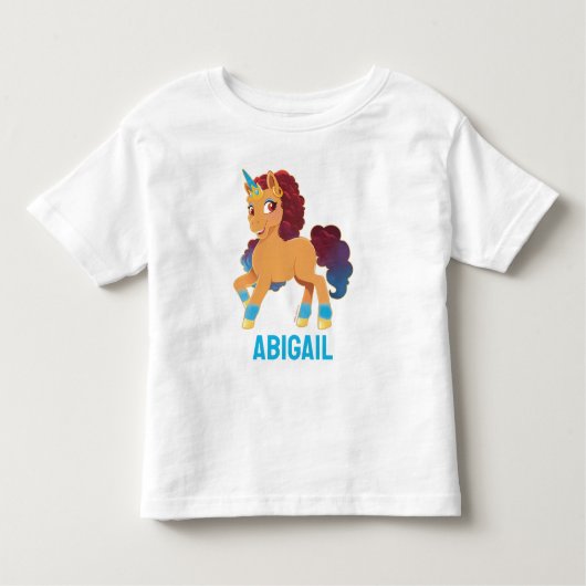 Afro Unicorn | göttliche Prancing Kleinkind T-shirt (Vorderseite)