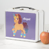 Afro Unicorn | göttliche Prancing Metall Brotdose (Beispiel)