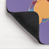 Afro Unicorn | göttliche Prancing Mousepad (Ecke)