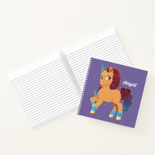 Afro Unicorn | göttliche Prancing Notizblock (Innenseite)