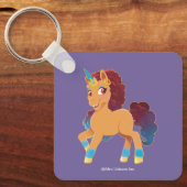 Afro Unicorn | göttliche Prancing Schlüsselanhänger (Vorderseite)