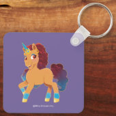 Afro Unicorn | göttliche Prancing Schlüsselanhänger (Rückseite)