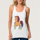 Afro Unicorn | göttliche Prancing Tank Top (Vorderseite)