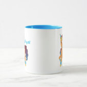 Afro Unicorn | göttliche Prancing Tasse (Zentrum)
