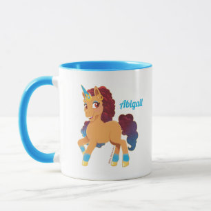 Afro Unicorn göttliche Prancing Tasse