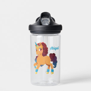 Afro Unicorn   göttliche Prancing Trinkflasche