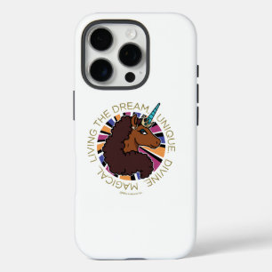 Afro Unicorn Living the Dream Design iPhone 16 Pro Hülle