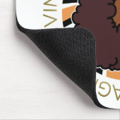 Afro Unicorn Living the Dream Design Mousepad (Ecke)