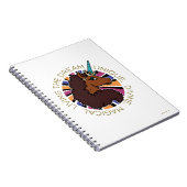 Afro Unicorn Living the Dream Design Notizblock (Rechte Seite)