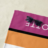 Afro Unicorn Living the Dream Design Strandtuch (Beispiel)