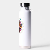 Afro Unicorn Living the Dream Design Trinkflasche (Links)