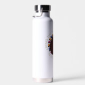 Afro Unicorn Living the Dream Design Trinkflasche (Rechts)