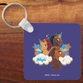 Afro Unicorn "Made of Magic" Trio Design Schlüsselanhänger (Vorderseite)