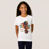 Afro Unicorn "Made of Magic" Trio Design T-Shirt (Vorne ganz)