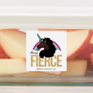 Afro Unicorn Magical - Always Fierce Etiketten