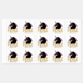 Afro Unicorn | Magical - Always Fierce Etiketten (Blatt)